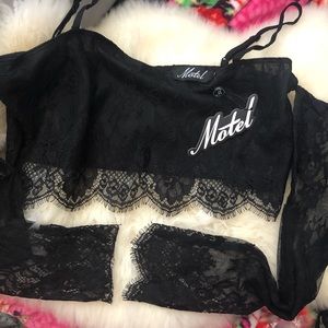 Sold Out Motel NWT lace-crop Top doll kill rave